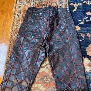 Vintage Rare Archival Lip Service S-E-X Leather Pants